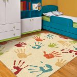 kids area rugs orian handprints fun kidsu0027 area rug - walmart.com GXROUON