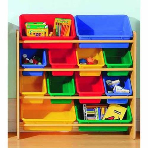 kids storage essential home kids 12-bin organizer BGVAKIV