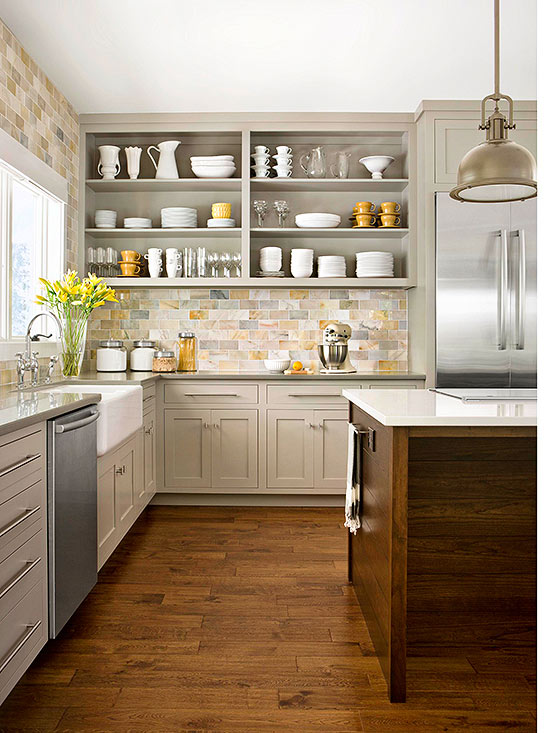 kitchen backsplash variation of hues ONEVMKJ