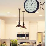 kitchen clocks old train station clock in kitchen AYDIRFH