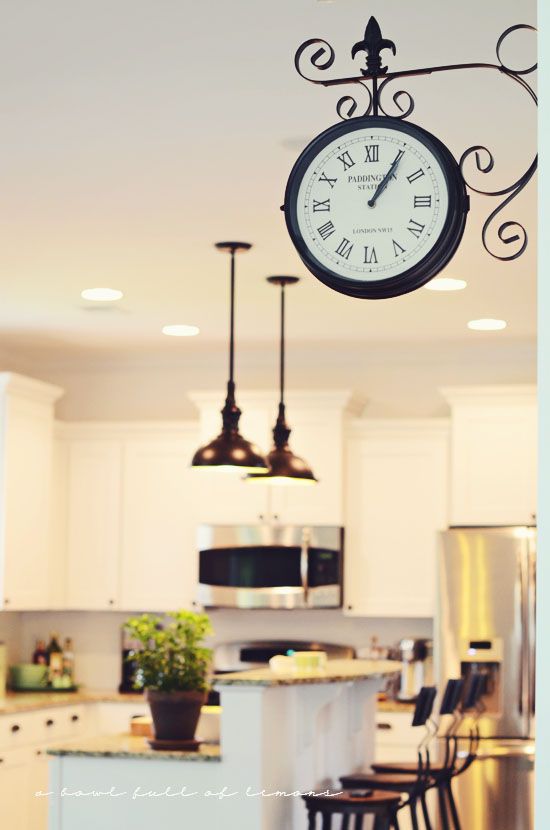 kitchen clocks old train station clock in kitchen AYDIRFH