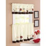 kitchen curtain better homes and garden coffee window kitchen curtains, set of 2 BKYEFCO