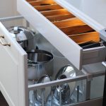 kitchen drawers fabulous kitchen boasts a lit cutlery drawer stacked over a pot and pan EBNEUQT