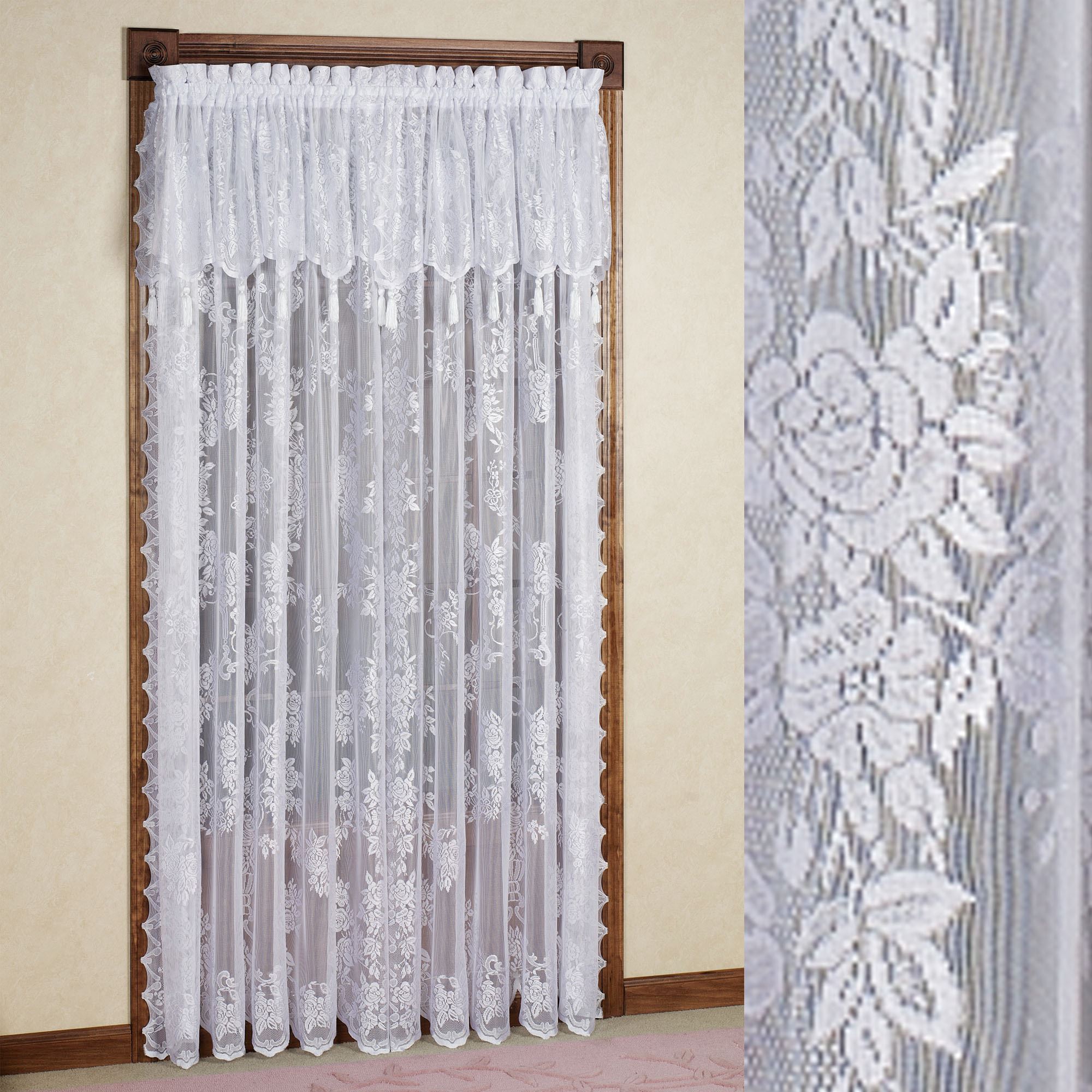 lace curtains carly lace curtain panel with valance. click to expand PUTMCQH