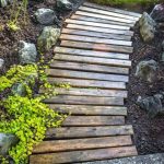 landscape ideas 12 ways to make your yard look professionally landscaped. wooden  walkwayscheap landscaping DKRXRRC