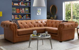 leather corner sofa venice left hand facing arm 2 seater corner sofa saddle RYKMAHY