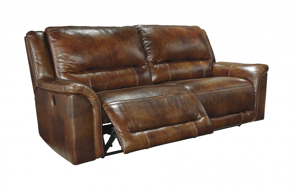 leather reclining sofa jayron - harness - 2 seat reclining sofa ZYTMKDT