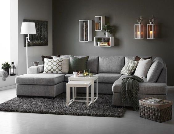 living room couches inredning vardagsrum grå soffa - sök på google: RZAUTLD