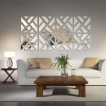 living room mirrors the mirrored chevron print wall decoration is a beautiful decorative  addition to VRVUIEX