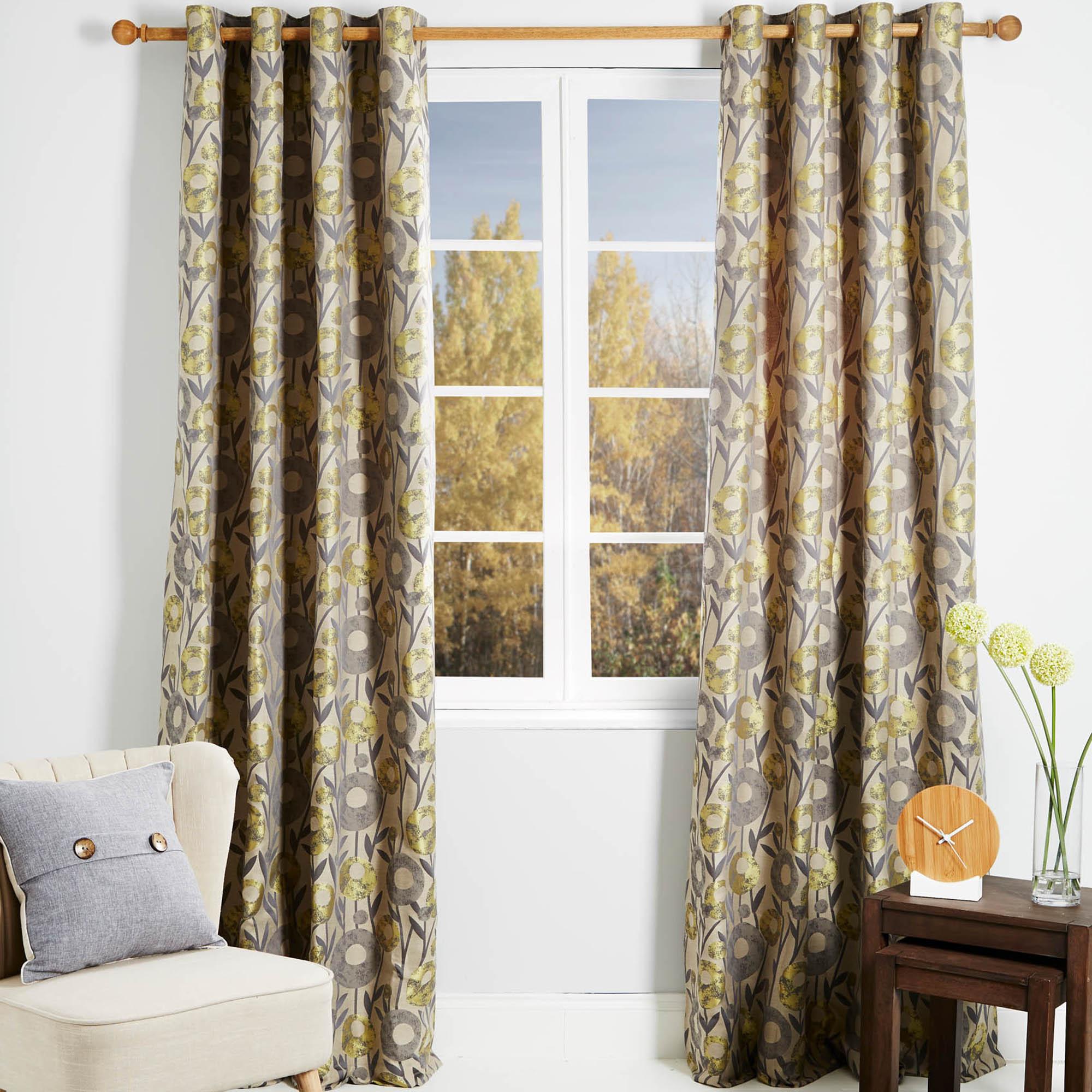 livorno yellow lined eyelet curtains. loz_new_web_exclusive MIHFYSD