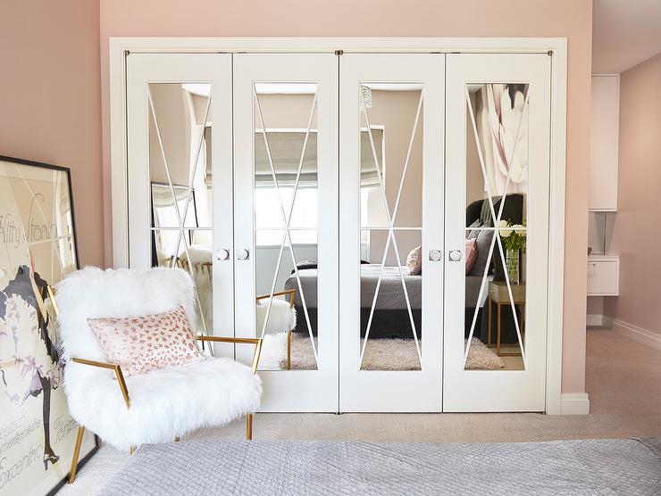 mirrored closet doors with x trim RYXMKCL