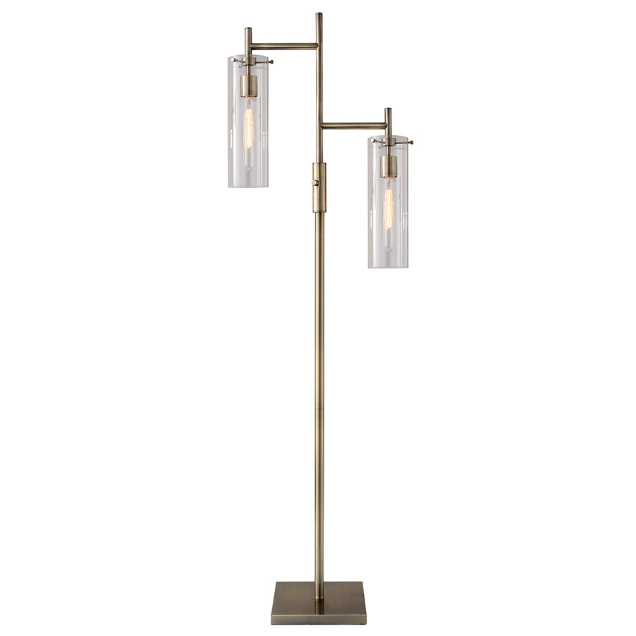 modern floor lamps dartmouth modern brass floor lamp LUBTGII