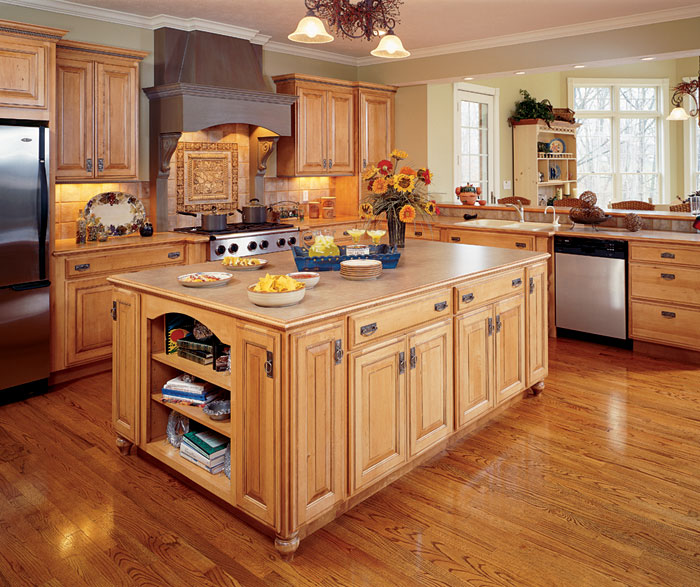 natural maple kitchen cabinets by decora cabinetry ... JXDJIDV