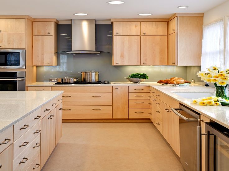 natural maple kitchen cabinets WTIGVGU