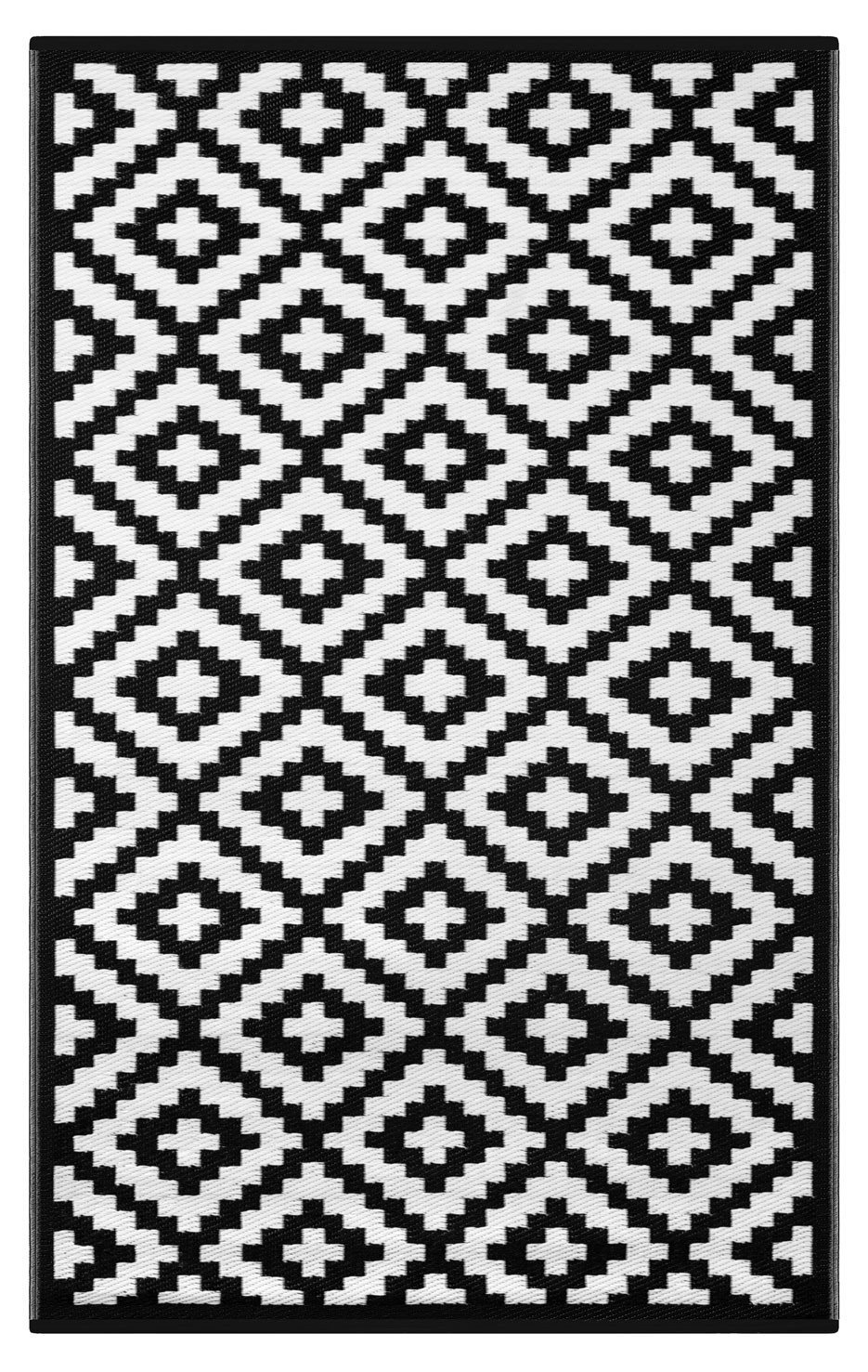 nirvana black and white rug XCBTAIT