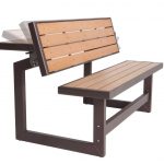 outdoor benches amazon.com : lifetime 60054 convertible bench / table, faux wood  construction : VPZMXCJ
