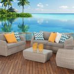 outdoor furniture perth ella package 3 seater + 2 seater + armchair + coffee table ZDMOLSA