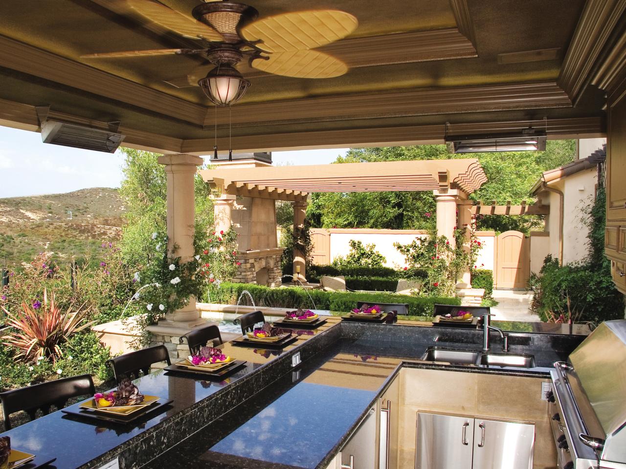 outdoor kitchen countertops options FAFXZSC