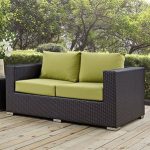 outdoor loveseat provencher patio loveseat with cushions QHNDUPC