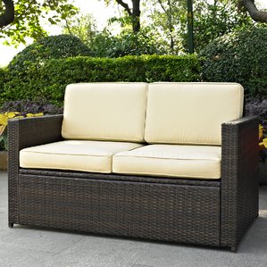 outdoor sofa belton loveseat with cushions DRIXHZF