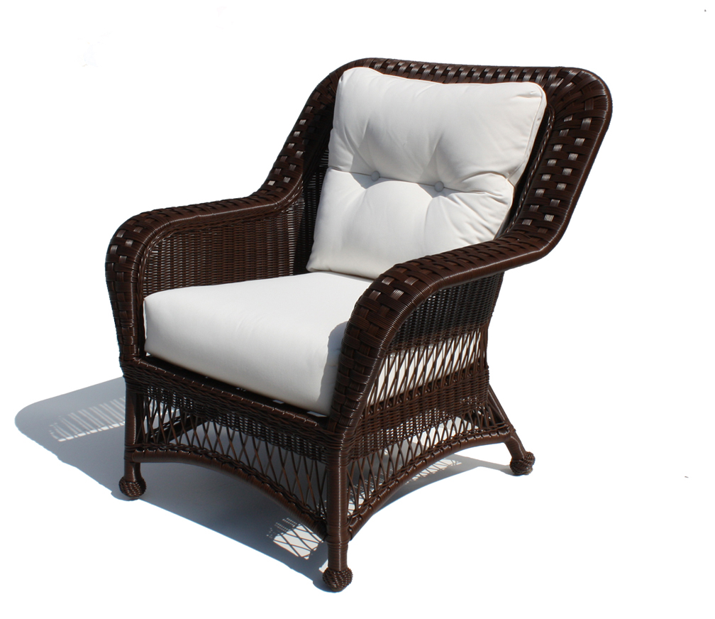 outdoor wicker chairs outdoor wicker chair - princeton shown in brown | wicker paradise SBMBNJC