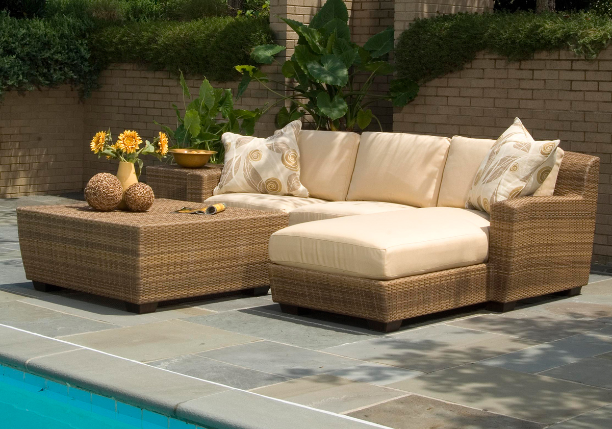 outdoor wicker furniture in a variety of styles from patio productions BPYPOGU