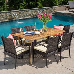 patio dining set rincon 7 piece dining set PCHETAL