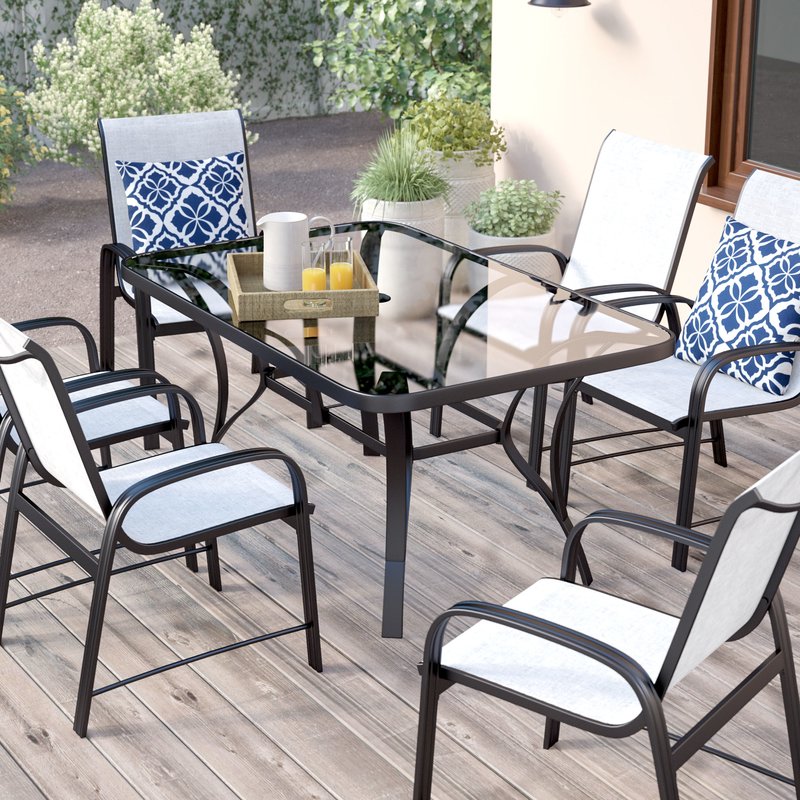 patio dining sets bellbrook 7 piece patio dining set CPILCIB