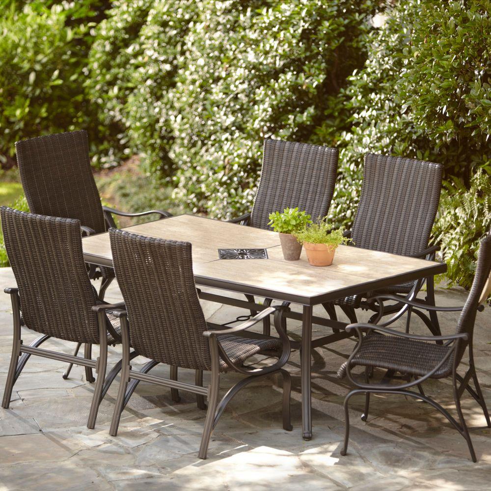 patio dining sets pembrey 7-piece patio dining set IHSTZEY