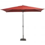 patio umbrellas aluminum patio umbrella in chili with push-button tilt-9106-01004011 - the  home depot PJJHQFL