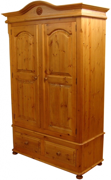 pine wardrobes chatsworth pine 2 drawer double wardrobe GRVLKHC