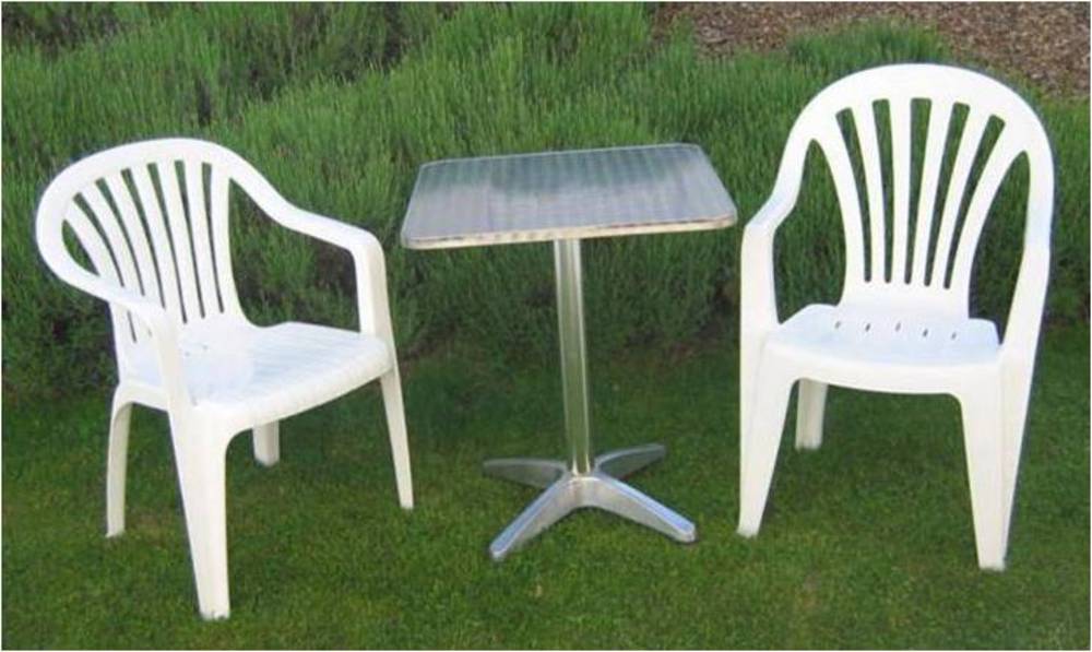 plastic garden furniture ... innovative white plastic outdoor benches garden furniture for hire  throughout essex FHNEWYA