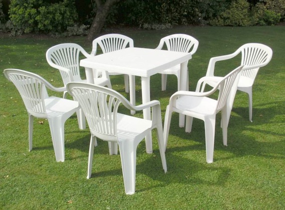 plastic garden furniture smaller sets are for lesser price and single chairs and tables are even AXSKEFY