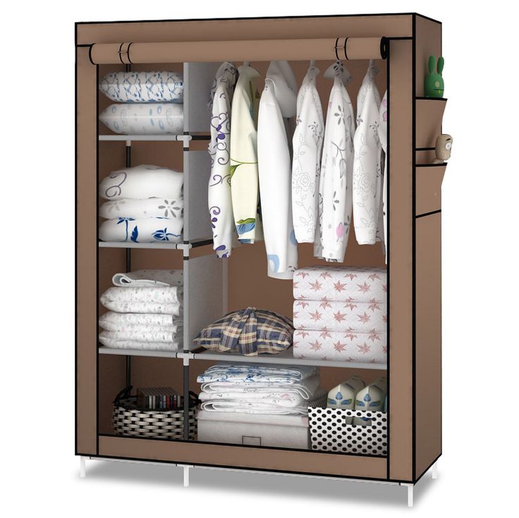 portable wardrobe closet canvas clothes storage CBVACEV