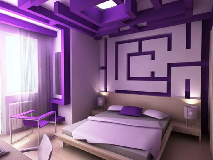 purple bedrooms a collection of purple bedroom design ideas : romantic themed purple modern GVINCCP