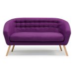 purple sofa molly fabric 2 seater sofa sticker EDNHEQW