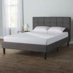 queen size bed colby upholstered platform bed SLJWNKF