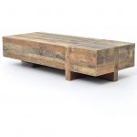 reclaimed wood coffee table angora reclaimed wood block rustic coffee table BOMUWZY