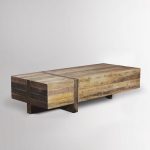 reclaimed wood coffee table ... reclaimed wood block coffee table $999 ... MIEQDUD