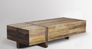 reclaimed wood coffee table ... reclaimed wood block coffee table $999 ... MIEQDUD