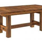 reclaimed wood lynchburg trestle table CSTMXPE