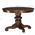 round pedestal dining table tivoli fixed pedestal dining table | pottery barn YKAPURC