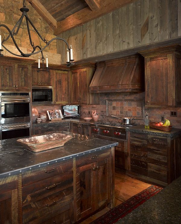 rustic kitchen wyoming getaway - eclectic - kitchen - jackson - by bruce kading interior VYRLGKE