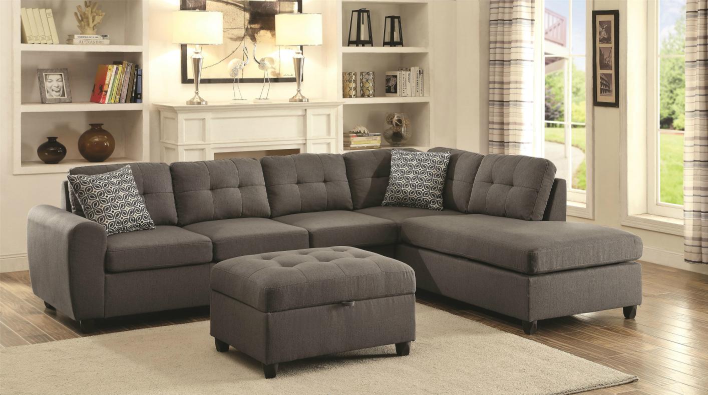 sectional couch stonenesse grey fabric sectional sofa XQVLTXC