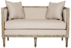 settees leandra linen french country settee item: fox6237b color: taupe MZPOOSV