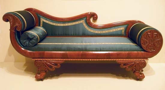 settees sofa, mahogany, maker unknown, american, about 1825-35; in the MWOYMHR