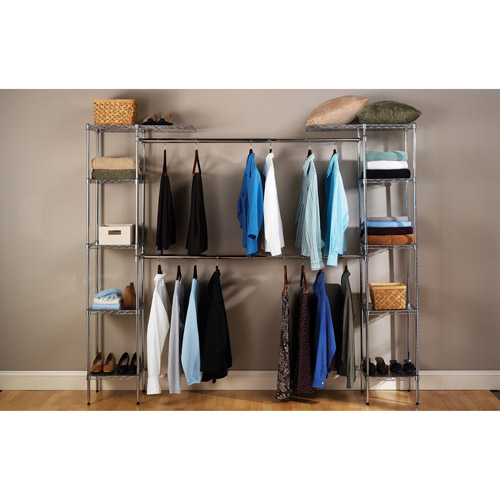 seville classics ultrazinc expandable closet organizer system WINQHQI