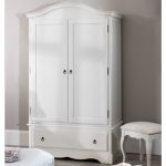 shabby chic wardrobe romance shabby chic white double wardrobe / 1 drawer 2 door NYDAFSM