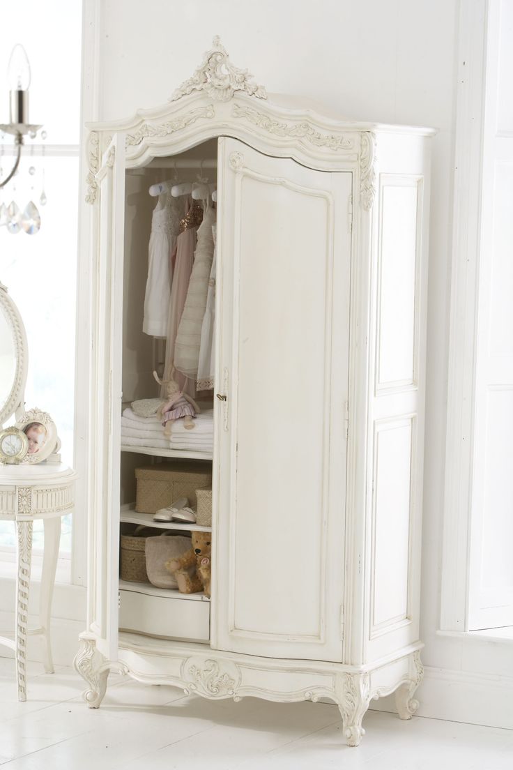 shabby chic wardrobe wardrobe ~ i would remove the doors and put a curtain in it, VRTFUKU