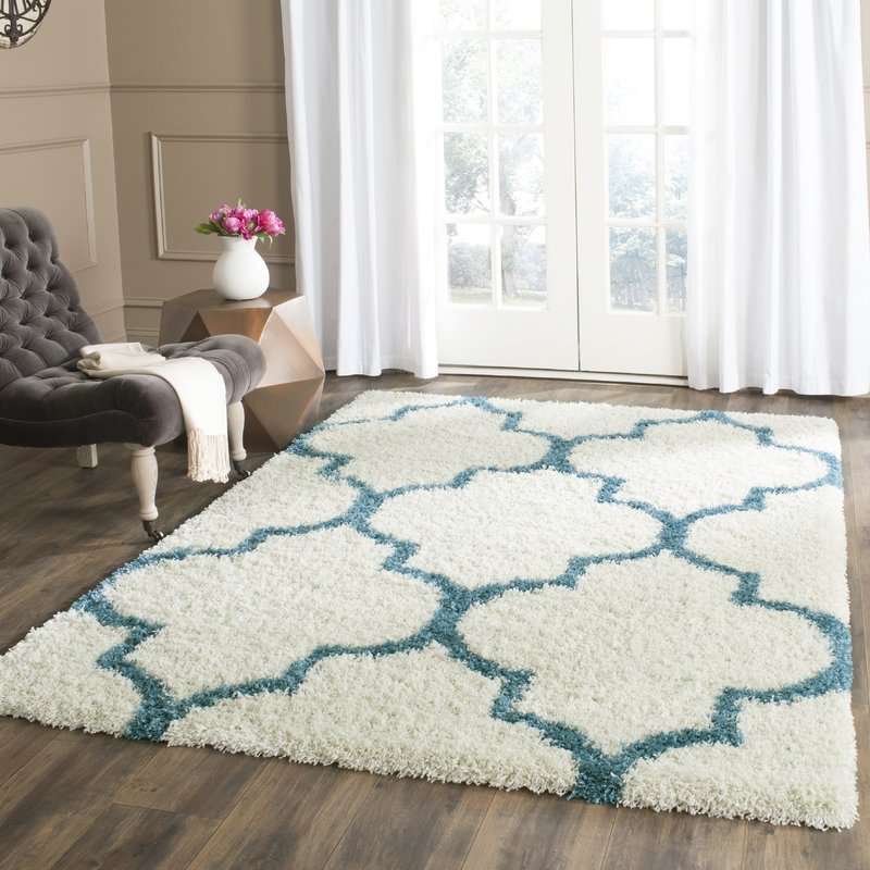 shag area rugs kids off-white and teal shag area rug CHNDIDU